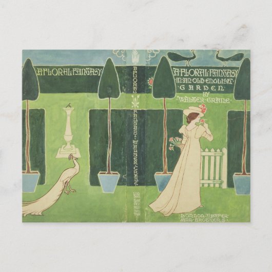 ブックジャケットデザイン「古いフローラファンタジー」 ポストカード (正面)