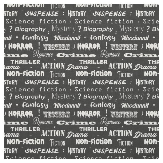 ブックジャンル（白黒） ファブリック (見本)