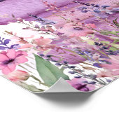 ブックスお洒落蝶とワイルドフラワーウェルカム ポスター (角)