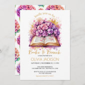 ブックスアンドブランチアジサイブライダルシャワー 招待状 (正面/裏面)