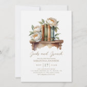 ブックスアンドブランチ居心地の良いベビーシャワー招待状 招待状 (正面)