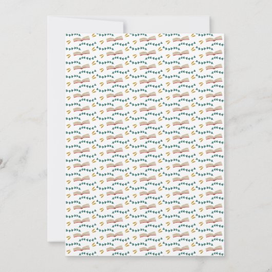 ブックスアンドブランチ赤ちゃんシャワー招待状 招待状 (裏面)