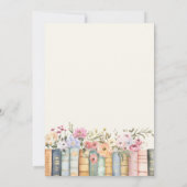 ブックスオベビー 招待状 (裏面)