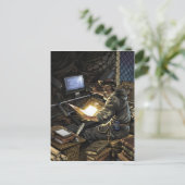 ブックスキャナー付きモンク葉書 ポストカード (スタンド正面)