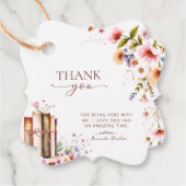 ブックスストア ワイルドフラワー ブライダルシャワー | ブラッシュ フローラル フェイバータグ (正面)