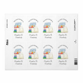 ブックスタックのかわいい猫たち – 蔵書票 (フルシート)