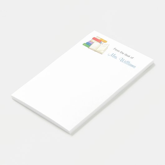 ブックスタックオープンブックスクール先生 ポストイット (アングル)