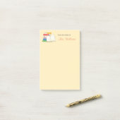 ブックスタックオープンブックスクール先生 ポストイット (デスク上)