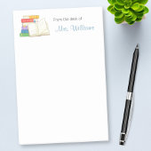 ブックスタックオープンブックスクール先生 ポストイット