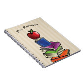 ブックスタック付きApple先生名 ノートブック (右側)