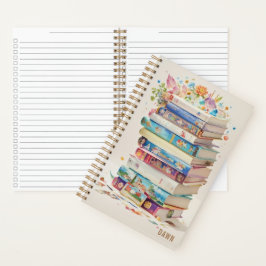 ブックスタッ読クの恋人の水彩アート ノートブック