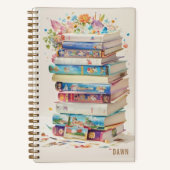 ブックスタッ読クの恋人の水彩アート ノートブック (正面)