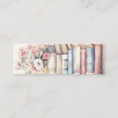 ブックスタパーソナライズされたックのミニブックマーク スキニー名刺 (正面)