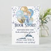 ブックストアのビジネスの開始 招待状 (スタンド正面)
