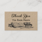 ブックストア編集可能ヴィンテージアートロイヤリティ 名刺 (正面)