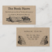 ブックストア編集可能ヴィンテージアート名刺 名刺 (正面/裏面)