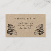 ブックストア編集可能ヴィンテージアート名刺 名刺 (裏面)