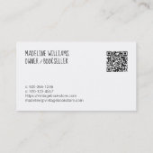 ブックストアQRコード名刺 名刺 (裏面)