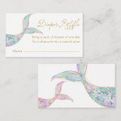 ブックストーリーテーマおむつラッフルチケット エンクロージャーカード (正面/裏面)