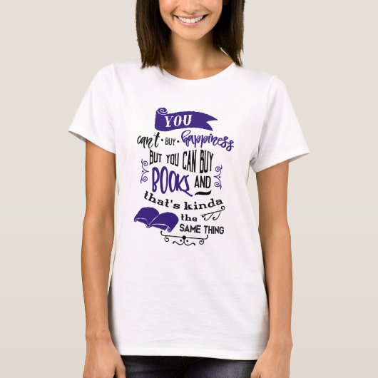 ブックスハ買イネス引用文 Tシャツ (正面)
