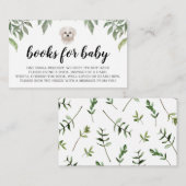 ブックスベビーホワイトマルチーズドッグボホグリーン エンクロージャーカード (正面/裏面)