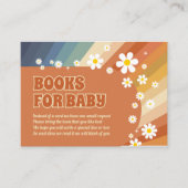 ブックスベビーレトロレインボーヒッピーデイジー エンクロージャーカード (正面)