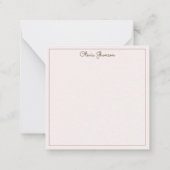 ブックスマッシュルームフローラお洒落コテージコア ノートカード (裏面)