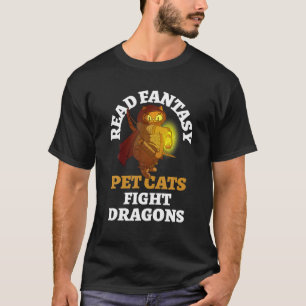 ブックス・キャット・ドラゴンズ・ブッおもしろいクイッシュ・ブックウ Tシャツ