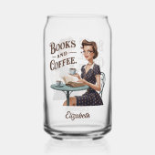 ブックス&コーヒーブックラバー引用文 ガラス缶 (正面)