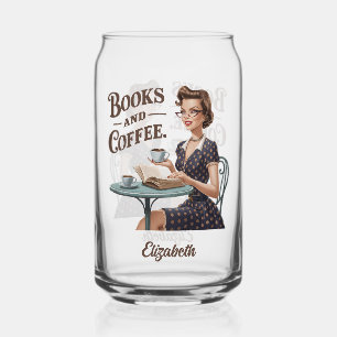 ブックス&コーヒーブックラバー引用文 ガラス缶