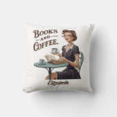 ブックス&コーヒーブックラバー引用文 クッション (正面)