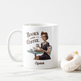 ブックス&コーヒーブックラバー引用文 コーヒーマグカップ