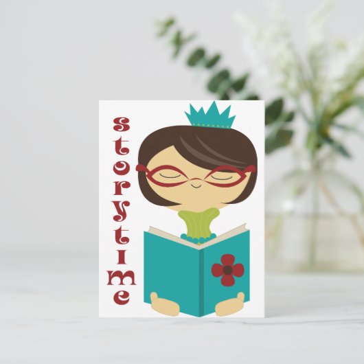 『ブックス・ストーリ読ータイムズ・レディ・司書の贈り物』 ポストカード (スタンド正面)