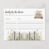 ブックス・フォー・ザ・ブライドブライダルシャワー エンクロージャーカード (正面)