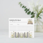 ブックス・フォー・ザ・ブライドブライダルシャワー エンクロージャーカード (スタンド正面)