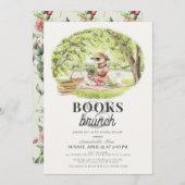 ブックス&ブランチフェレット赤ちゃんシャワー 招待状 (正面/裏面)