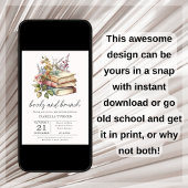 ブックス&ブランチワイルドフラワーベビーシャワー招待状 招待状