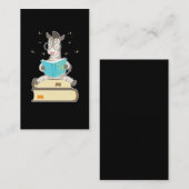 ブックズ・テ読ィー・コーヒー・ブックウォーム・マジカル・ゼブラ 名刺 (正面/裏面)