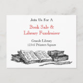 ブックセール編集可能マーケティングプロモーションはがき インビテーションポストカード (正面)