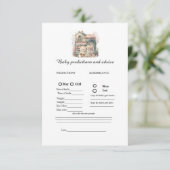 ブックチャプターベビー予測赤ちゃんシャワーゲームカード アドバイスカード (スタンド正面)