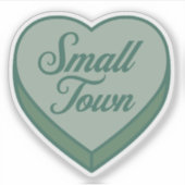 ブックッシュキャンディハート – スモールタウン シール (正面)