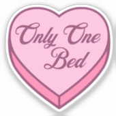 ブックッシュキャンディハート – 唯一の1つのベッド シール (正面)