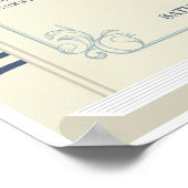 ブックテーブル結婚シーティングのライブラリ8テーブル ポスター (角)