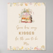 ブックテーマいくつのキスブライダルシャワーゲーム ポスター (正面)