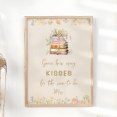 ブックテーマいくつのキスブライダルシャワーゲーム ポスター