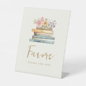 ブックテーマの好意の署名 台座サイン (正面)