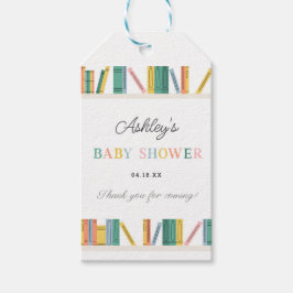 ブックテーマの絵本 ベビーシャワーのお土産 ギフトタグ