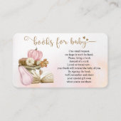 ブックテーマピンクカボチャ予約リクエストカード エンクロージャーカード (正面)