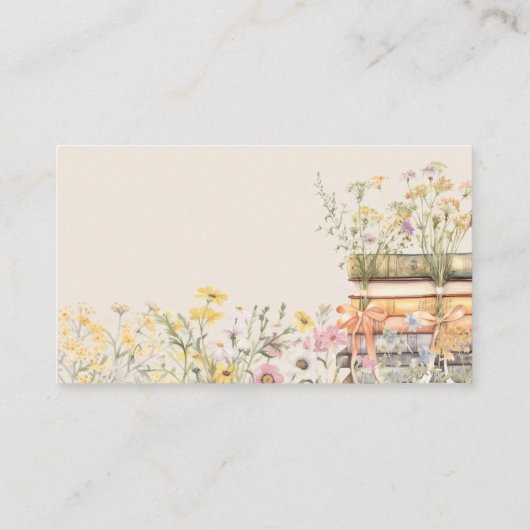 ブックテーマブライダルシャワーレシピfor the Bride エンクロージャーカード (裏面)