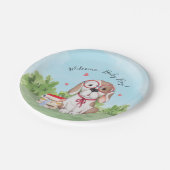 ブックテーマベビーシャワー ペーパープレート (アングル)